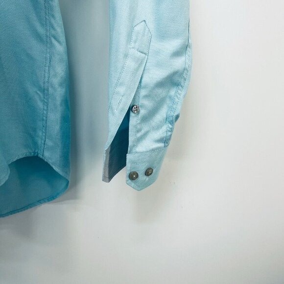 Eigth X Shirt Size L Men’s Premium Classic Fit Blue Long Sleeve Button Up - Picture 6 of 10